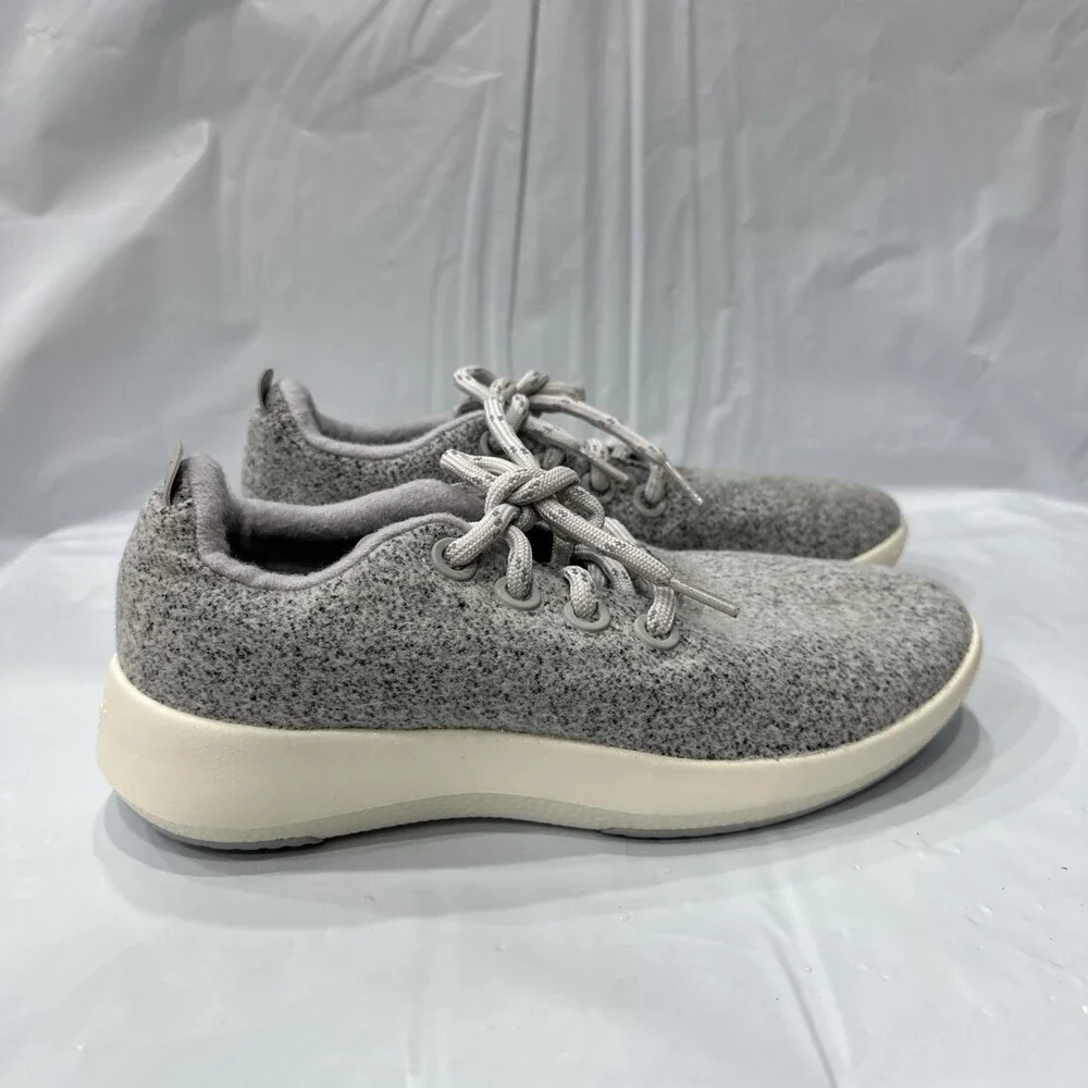 Allbirds Wool Runner Mizzles Women's Size US 7 Light Gray Walking Shoes EBS1207